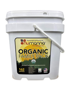 Comida Liofilizada Orgánica NuManna 486 Porciones 25 Años 2