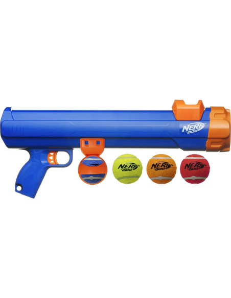 Blaster Nerf Dog Grande con 4 Pelotas para Perros