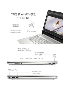 Laptop HP 15.6" Intel i5 16GB RAM 1TB SSD FHD Plata 2