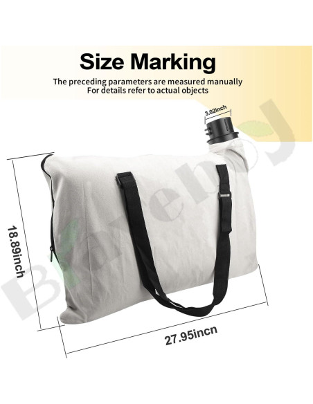 Bolsa de Hombro Braveboy BV-005 para Sopladores Black & Decker