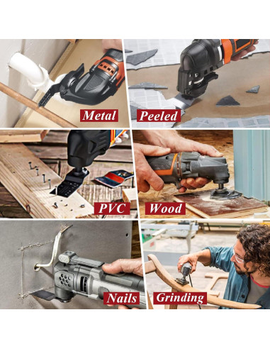 Kit de Herramientas Oscilantes 162 Piezas Vypart 9-en-1