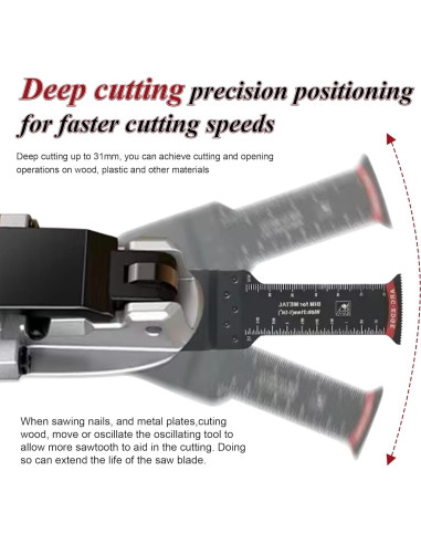 Kit de Herramientas Oscilantes 162 Piezas Vypart 9-en-1