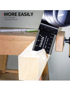 124 Hojas de Sierra Oscilante Hanida para Madera y Metal 2