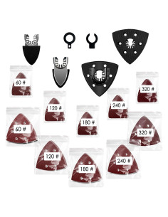 Kit de Lijado 106 Piezas Konvixon para Herramienta Oscilante