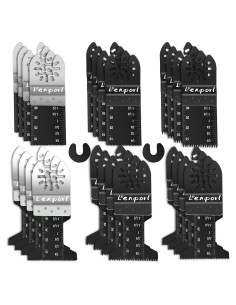 24 Hojas de Sierra Oscilante Lenporl para Madera y Metal