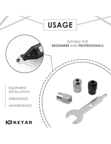 2 Pcs Llave Multiherramienta KETAR 9.5mm Acero Inoxidable