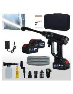 Lavadora a Presión Huhomco Inalámbrica 2900PSI 2 Baterías