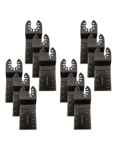 Juego de 12 Hojas de Sierra Oscilante TuhooMall 34mm Madera
