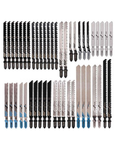 48 Cuchillas de Rompecabezas HCS/HSS Multiusos para Madera y Metal