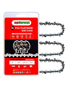 Cadena de Motosierra 12" 3 Piezas UPFOREST Compatible