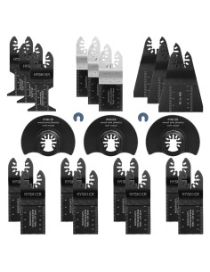 Kit de 22 Hojas de Sierra Oscilante HYSHIER para Madera Metal