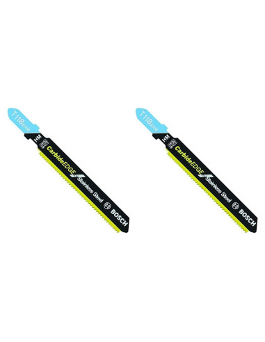 Sierra de Calar BOSCH T118EHM1 para Acero Inoxidable - 2 Piezas