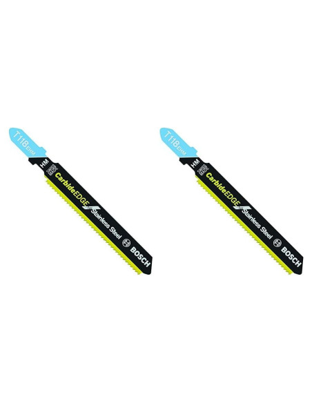 Sierra de Calar BOSCH T118EHM1 para Acero Inoxidable - 2 Piezas
