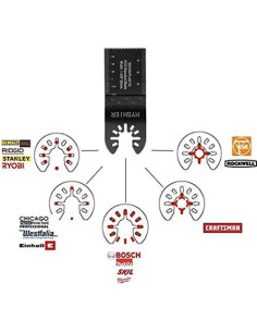 Kit de 22 Hojas de Sierra Oscilante HYSHIER para Madera Metal 2