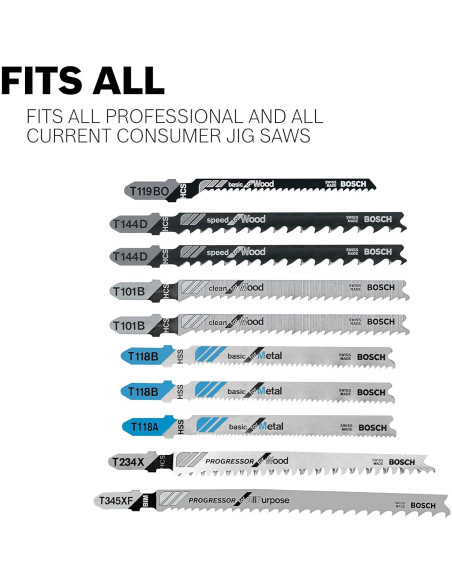 Sierra de Calar BOSCH T118EHM1 para Acero Inoxidable - 2 Piezas