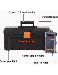 Caja de Herramientas beyond by BLACK+DECKER 40,64 cm 10 Compartimentos 2