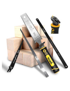 Sierra de Mano TOOLAN 6" 5 en 1 con Cuchillas Intercambiables