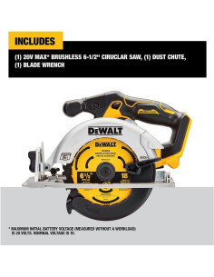 Sierra Circular DEWALT 20V MAX 6.5" Inalámbrica DCS565B 2