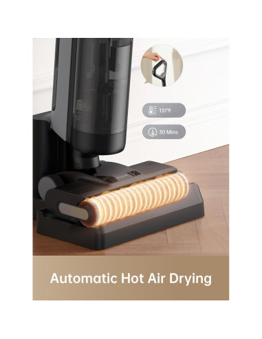 Aspiradora DREAME H12 Dual 4 en 1 Inalámbrica Negra