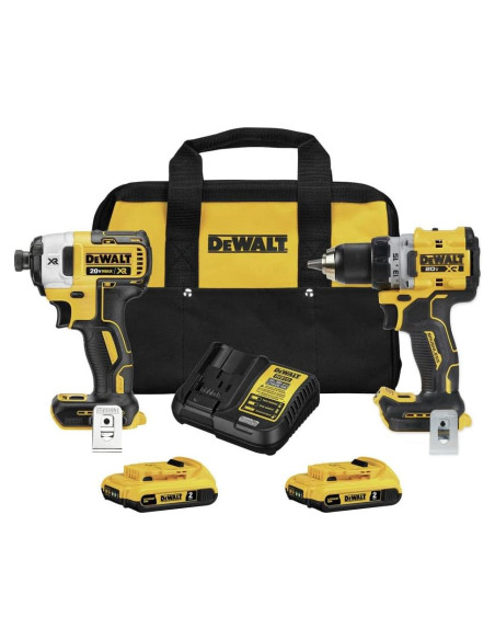 DEWALT Kit Taladro/Atornillador 20V MAX XR 2 Baterías 2Ah