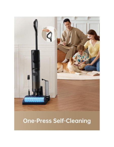 Aspiradora DREAME H12 Dual 4 en 1 Inalámbrica Negra