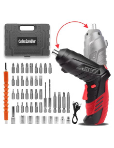 Destornillador Eléctrico Inalámbrico AFNZTME 3.6V 46 Piezas