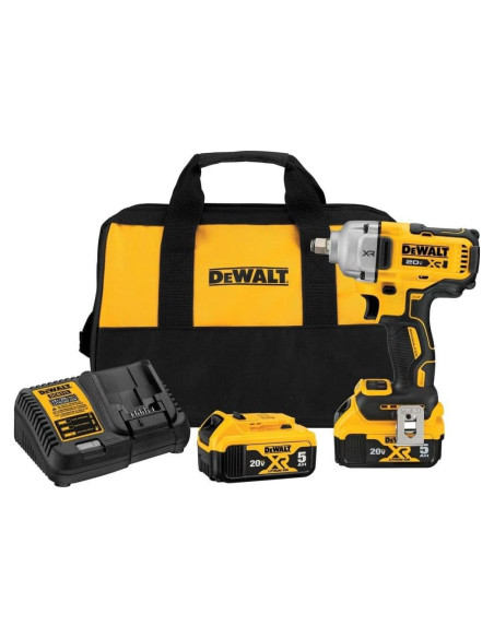 Llave de impacto DEWALT 20V MAX 1/2" 2 baterías y cargador