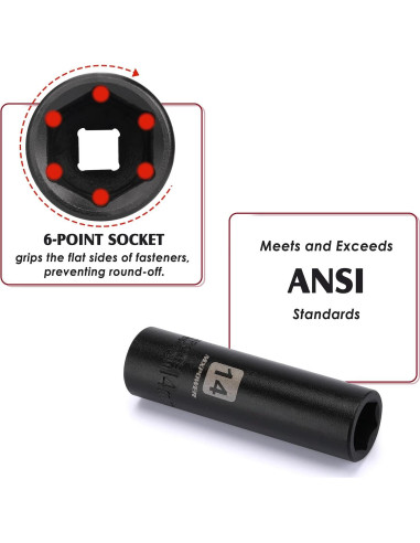 Juego de 25 Piezas de Impacto MIXPOWER 1/2" CR-V Métrico/SAE