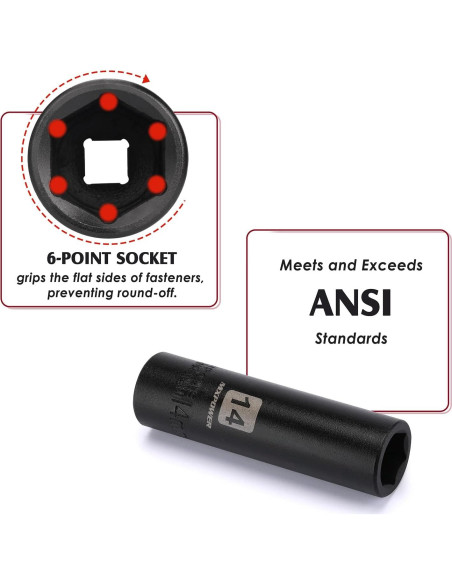 Juego de 25 Piezas de Impacto MIXPOWER 1/2" CR-V Métrico/SAE