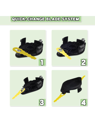 Cabezal Cortadora FourShow GCJ-031 con 20 Cuchillas Repuesto