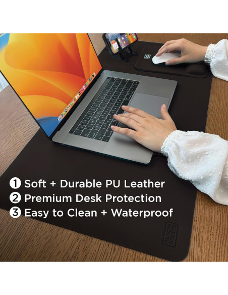 Alfombrilla de Cuero Sintético Black+Decker 43x91 cm - Oficina