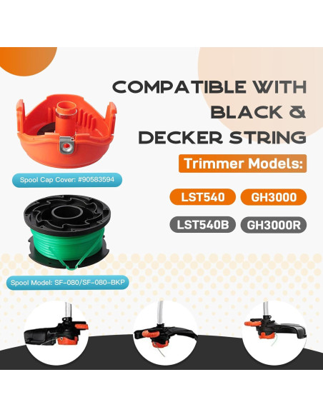 Carrete de Hilo Kousika SF-080 Compatible Black and Decker