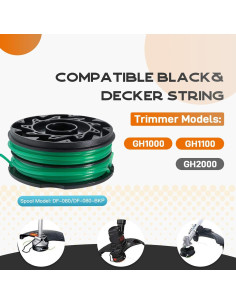 Carrete Reemplazo DF-080 para Black+Decker GH1000/1100/2000 2