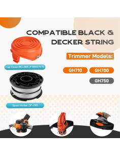 Carrete de Hilo Kousika DF-065 para Black & Decker 3 Pack 2