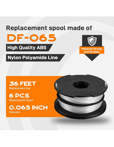 Carrete de Reemplazo Kousika DF-065 para Desmalezadora Black & Decker