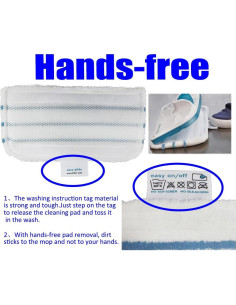 5 Almohadillas Lavables Ugardo para Black+Decker Steam Mop 2