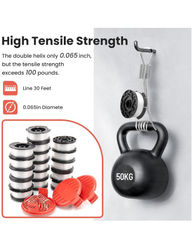 Carrete AF100 KAKO para Cortadora Black Decker 30ft