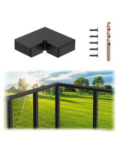 Conector de esquina PLANTOP para barandilla plana 90