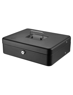 Caja de Ahorro SentrySafe Negra con Bandeja y Llave