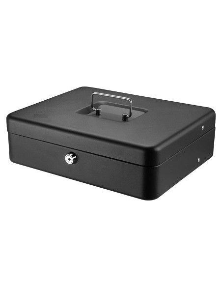 Caja de Ahorro SentrySafe Negra con Bandeja y Llave