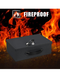 Caja Fuerte Resistente al Fuego Xydled 32.5x21.6x11.4cm Negra 2