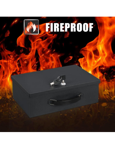 Caja Fuerte Resistente al Fuego Xydled 32.5x21.6x11.4cm Negra