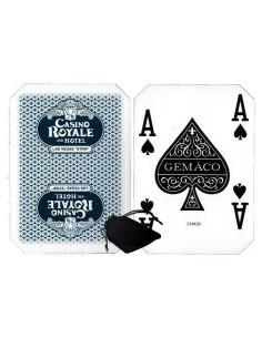 Baraja de Cartas Auténticas Cyber-Deals Casino Royale Azul