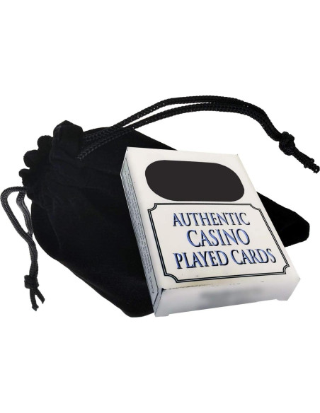 Baraja de Cartas Auténticas Cyber-Deals Casino Royale Azul