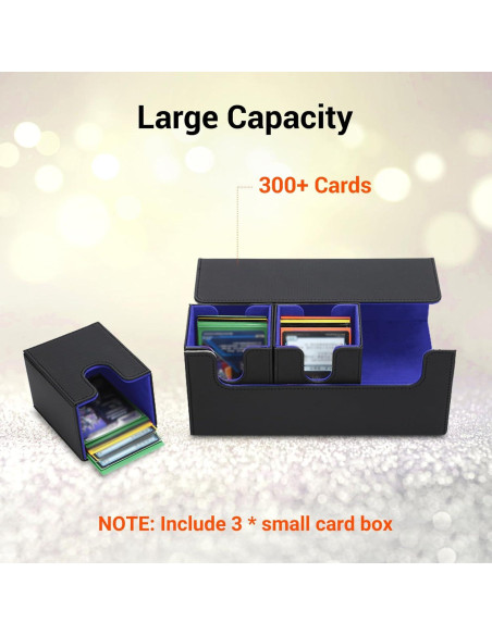 Caja de Barajas FOTEEMO 3 en 1 para 300+ Cartas