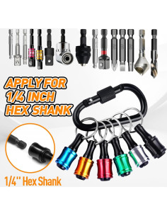 Soporte para Brocas ZOOI 6 Pcs Hexagonal para Papá 2