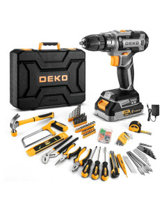 Juego de Herramientas DEKOPRO 20V Taladro Eléctrico y Accesorios