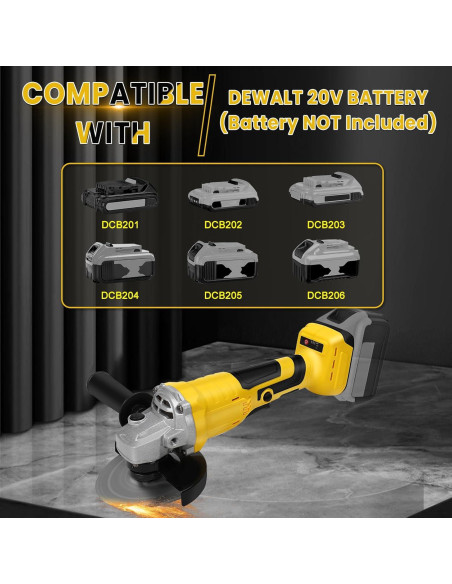 Amoladora Angular Inalámbrica LEZZYRUCK 20V 10000RPM Sin Batería