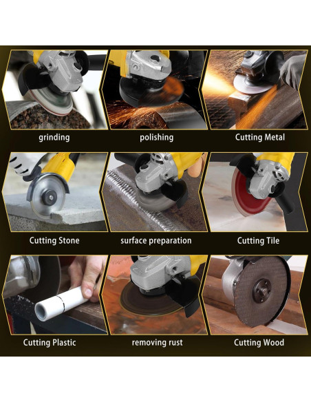 Amoladora Angular Inalámbrica LEZZYRUCK 20V 10000RPM Sin Batería