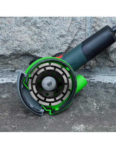 Shroud de Polvo Diment Power para Amoladora 125mm Verde